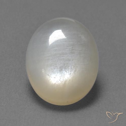 2.54ct Natural Branco Pedra da Lua, oval, Transparente