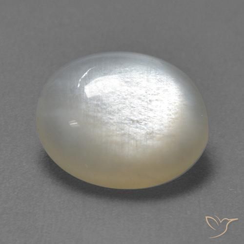 Pedra da Lua Branco Natural 2.54ct, oval, Transparente