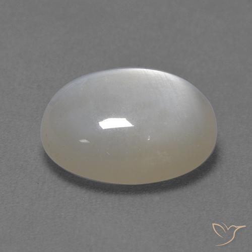 Pedra da Lua Branco Natural 2.54ct, oval, Transparente