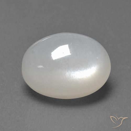 Pedra da Lua Branco Natural 2.82ct, oval, Translúcido