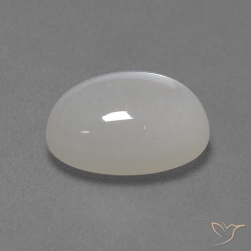 Pedra da Lua Branco Natural 2.82ct, oval, Translúcido