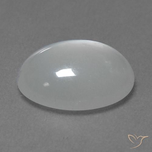 Pedra da Lua Branco Natural 2.81ct, Corte Oval, Transparente