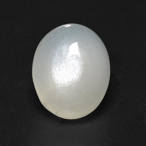 Pedra da Lua branco quente Natural 3,11ct, Corte Oval, Translúcido