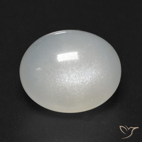 Pedra da Lua branco quente Natural 4.02ct, oval, Transparente