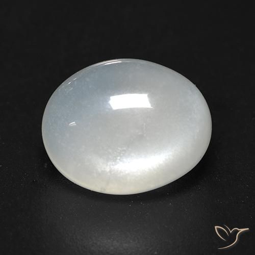 Pedra da Lua branco quente Natural 3.47ct, oval, Transparente