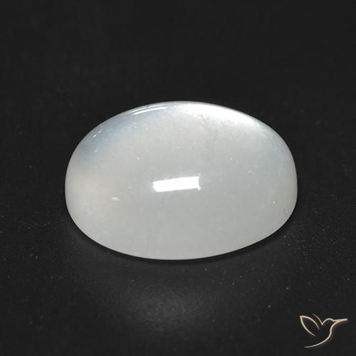 Pedra da Lua branco quente Natural 3.47ct, oval, Transparente