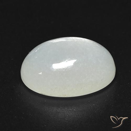 Pedra da Lua Creme branco Natural 3.53ct, Corte Oval, Translúcido