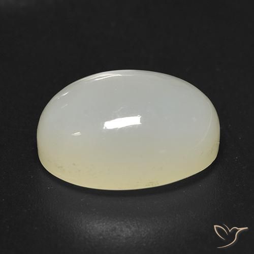 Pedra da Lua branco quente Natural 3.92ct, oval, Translúcido