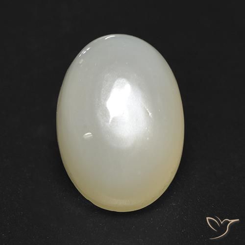 Pedra da Lua branco quente Natural 3.92ct, oval, Translúcido