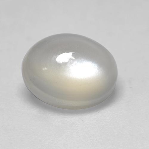 Pedra da Lua branco quente Natural 1.96ct, Corte Oval, Transparente