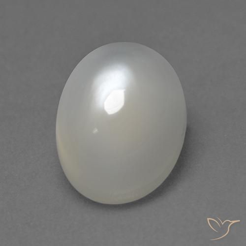 2.33ct Natural branco quente Pedra da Lua, oval, Transparente