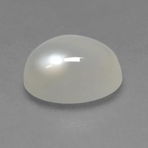 Pedra da lua branco natural 2,32ct, corte oval, transparente