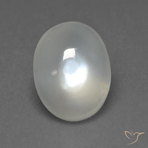 1.72ct Natural branco quente Pedra da Lua, oval, Transparente