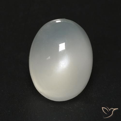 2.24ct Natural branco quente Pedra da Lua, oval, Transparente
