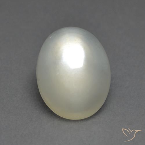 1.86ct Natural branco quente Pedra da Lua, oval, Transparente