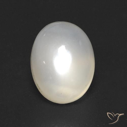 Pedra da Lua Off white Natural 2.08ct, oval, Transparente