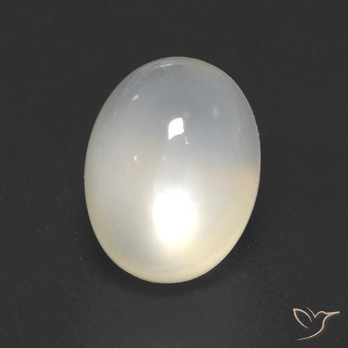 Pedra da Lua Off white Natural 2.42ct, oval, Transparente