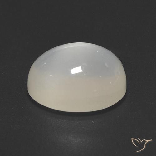 Pedra da Lua Off white Natural 2.42ct, oval, Transparente