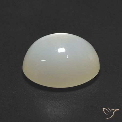 Pedra da Lua Creme branco Natural 2.20ct, oval, Translúcido