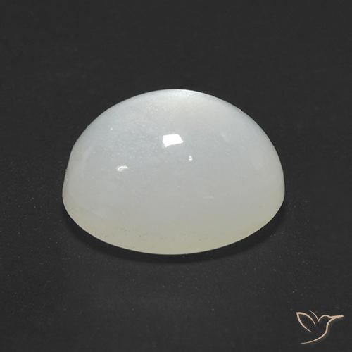 Pedra da Lua Creme branco Natural 2.40ct, oval, Translúcido