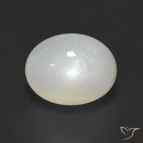 Pedra da Lua Creme branco Natural 2.40ct, oval, Translúcido