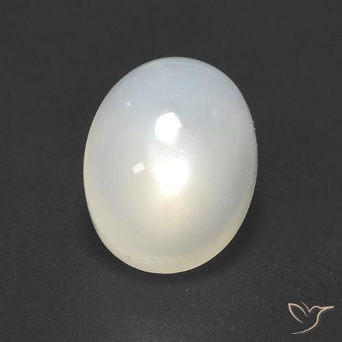 Pedra da Lua Off white Natural 2.20ct, oval, Transparente