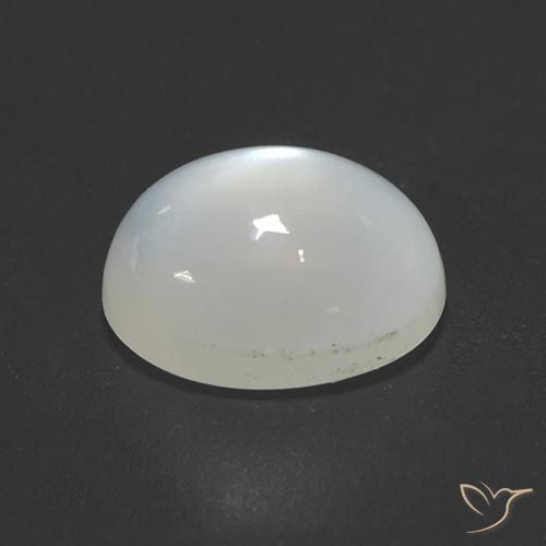 Pedra da Lua Off white Natural 2.20ct, oval, Transparente
