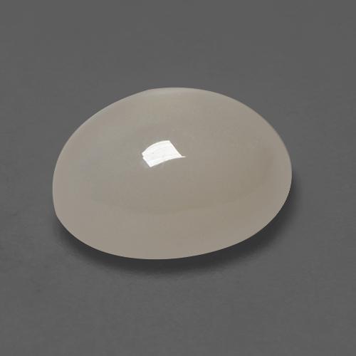 Pedra da lua branco natural 2,22ct, corte oval, translúcido