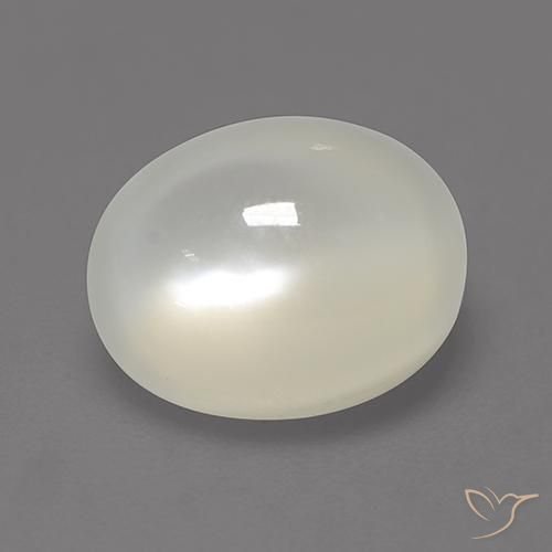 Pedra da Lua Off white Natural 2.17ct, oval, Translúcido