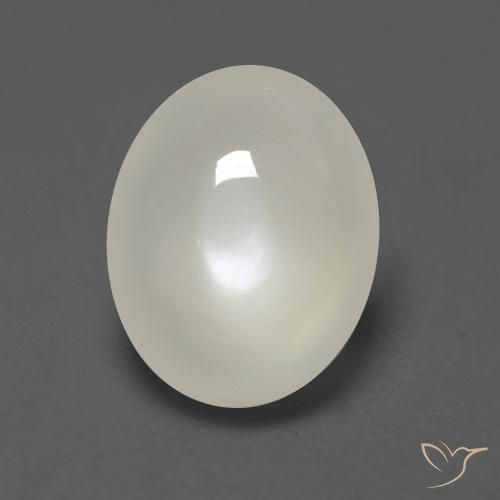 2.03ct Natural Pérola Branca Pedra da Lua, oval, Transparente
