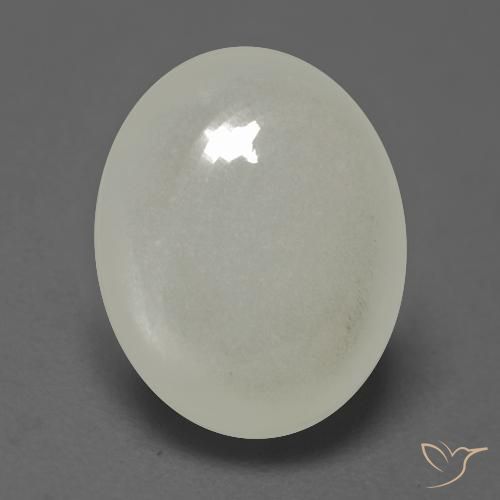 2.54ct Natural branco quente Pedra da Lua, oval, Translúcido