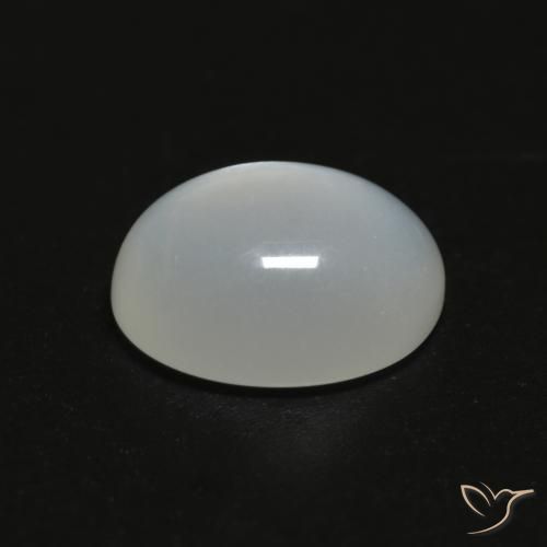 Pedra da Lua branco translúcido Natural 3.73ct, oval, Transparente