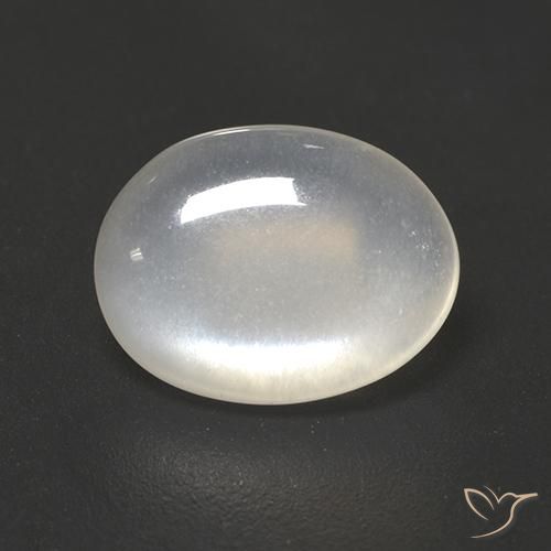 1.93ct Natural branco translúcido Pedra da Lua, oval, Transparente