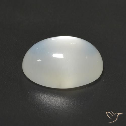 Pedra da Lua branco translúcido Natural 2.59ct, oval, Translúcido
