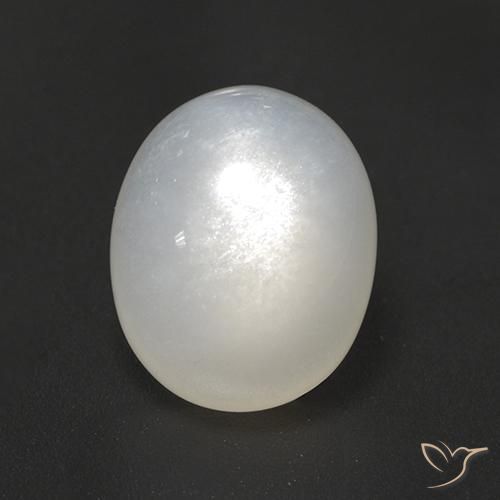 3.02ct Natural branco translúcido Pedra da Lua, oval, Translúcido
