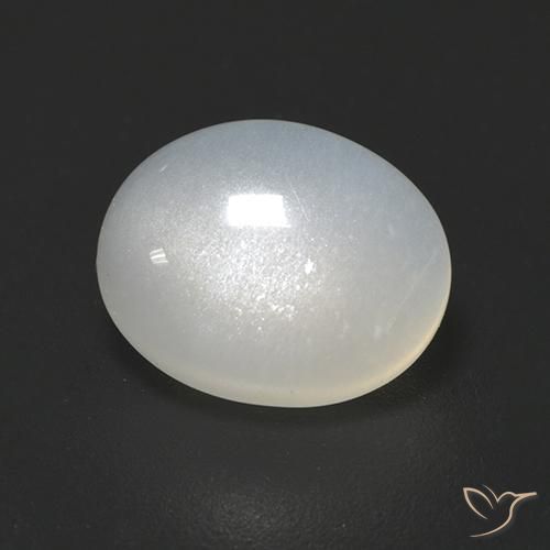2.32ct Natural branco translúcido Pedra da Lua, oval, Translúcido