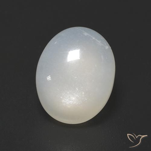 Pedra da Lua branco translúcido Natural 2.32ct, oval, Translúcido