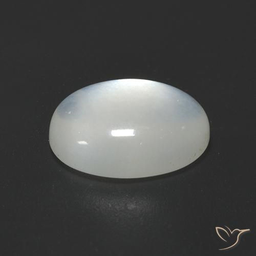 Pedra da Lua branco translúcido Natural 2.33ct, oval, Transparente