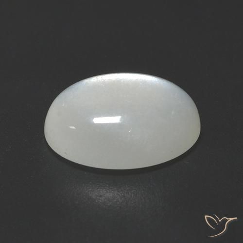 Pedra da Lua Pérola Branca Natural 2.31ct, oval, Translúcido