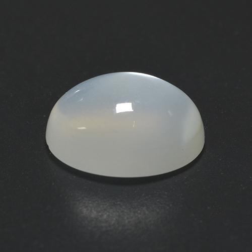 Pedra da lua branco natural 2,01ct, corte oval, transparente