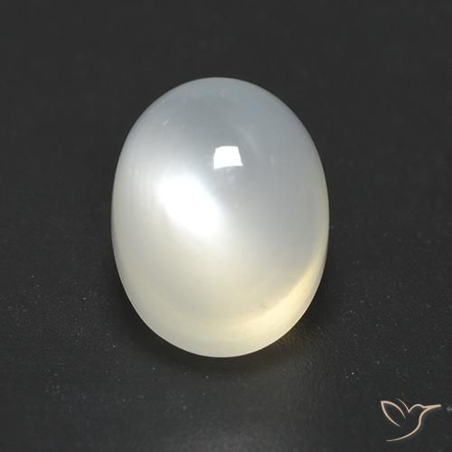 Pedra da Lua branco quente Natural 2.51ct, oval, Translúcido