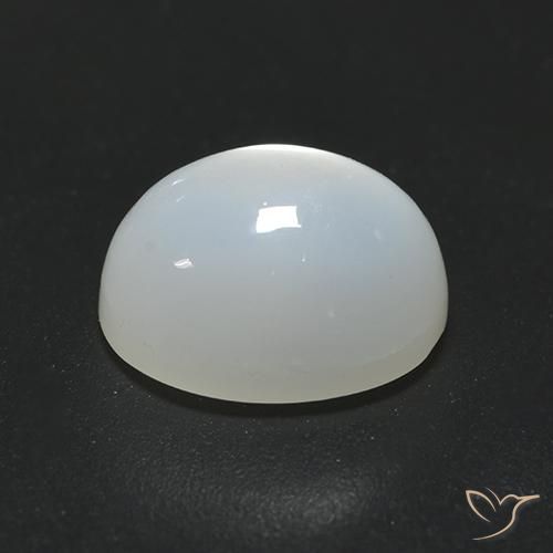 Pedra da Lua branco translúcido Natural 2.40ct, oval, Translúcido