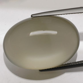 Pedra da lua creme natural 41,03ct, corte oval, transparente