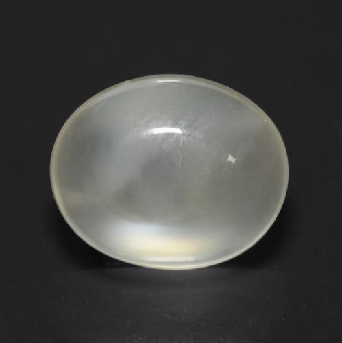 Pedra da Lua branco quente Natural 3.78ct, Corte Oval, Transparente