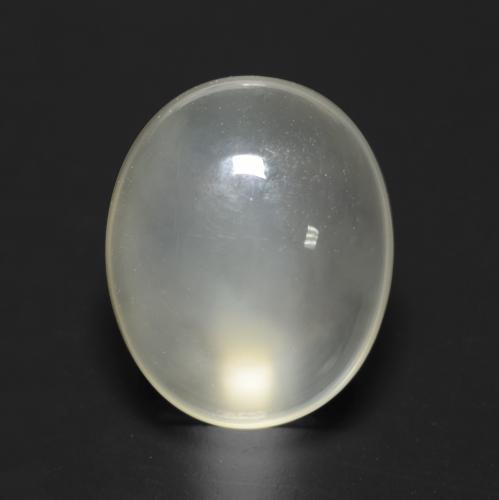 Pedra da Lua branco quente Natural 3.78ct, Corte Oval, Transparente