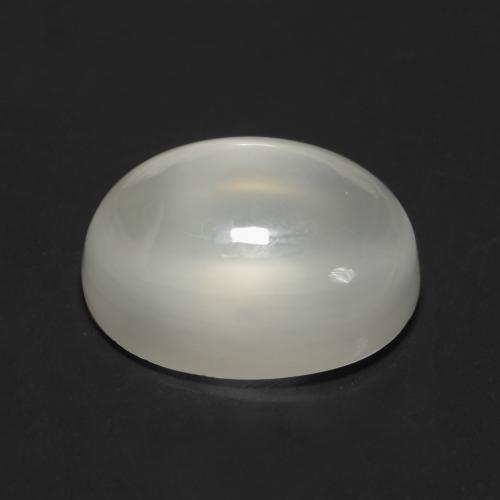 Pedra da Lua branco quente Natural 3.78ct, Corte Oval, Transparente