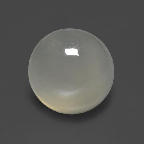 Pedra da lua branco natural 2,26ct, corte redondo, translúcido