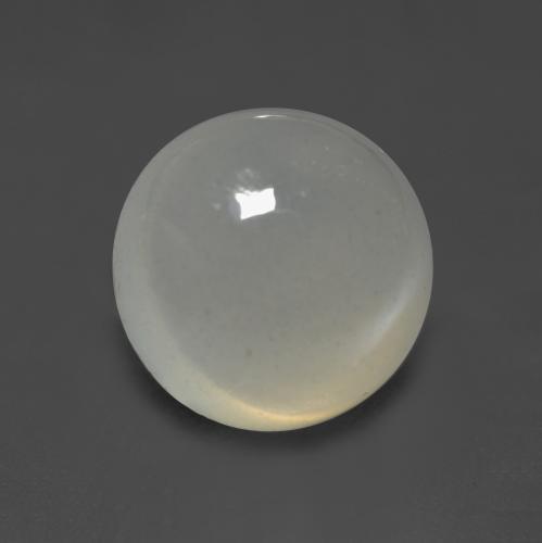 Pedra da lua branco natural 2,26ct, corte redondo, translúcido