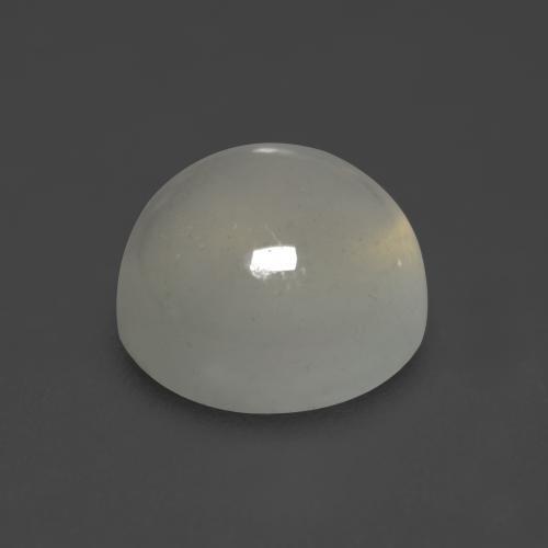 Pedra da lua branco natural 2,26ct, corte redondo, translúcido