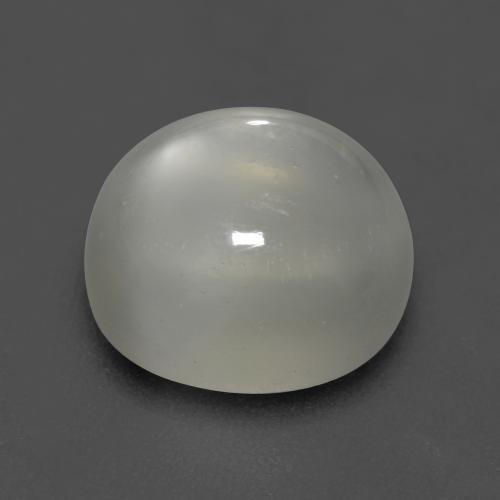 Pedra da lua branco natural 5,26ct, corte oval, transparente